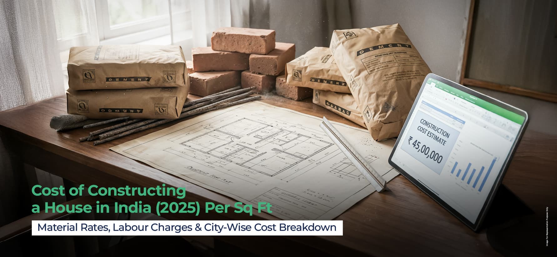Cost of Constructing a House in India (2025): Per Sq Ft Explained