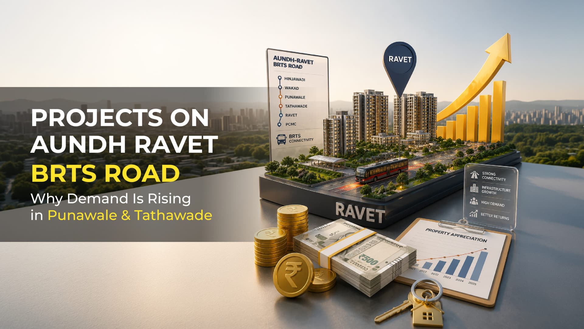 Projects on Aundh Ravet BRTS Road (Punawale & Tathawade): Why Demand Is Rising Here